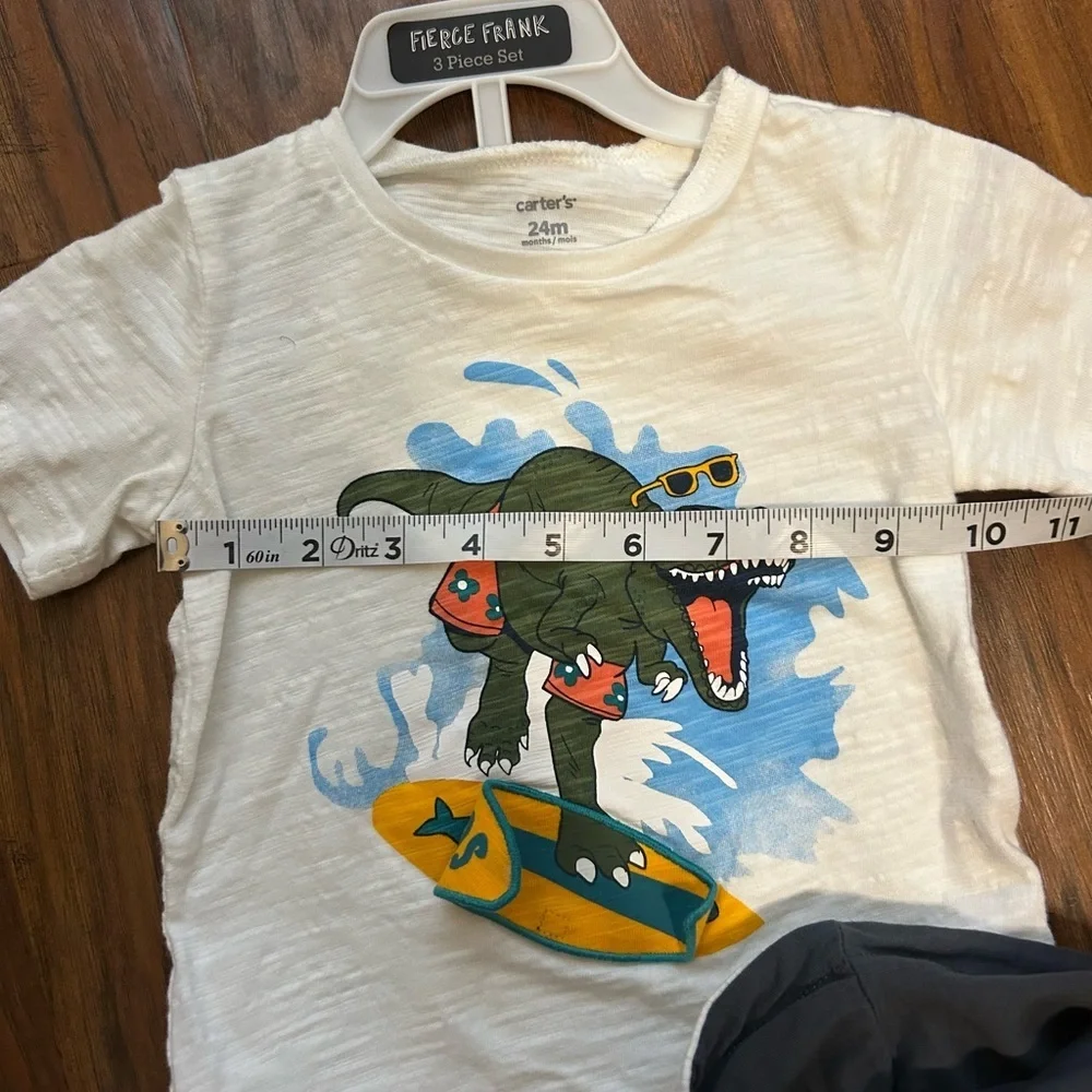 Three Piece Bundle of Kids Clothes Pants Shirt Jacket Hoodie Graphic Tee